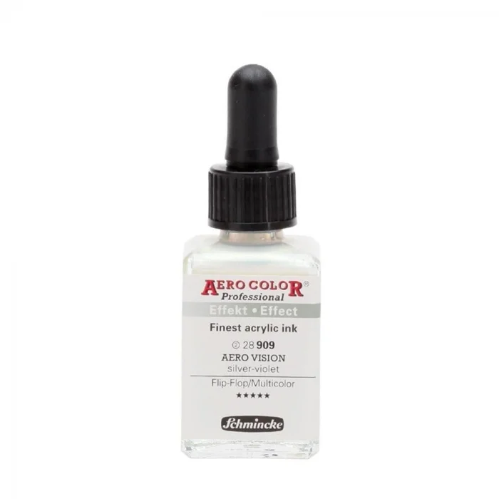 Schmincke Aero Color Akrilik Mürekkep 28 ml. 909 Aero Vision Silver Violet