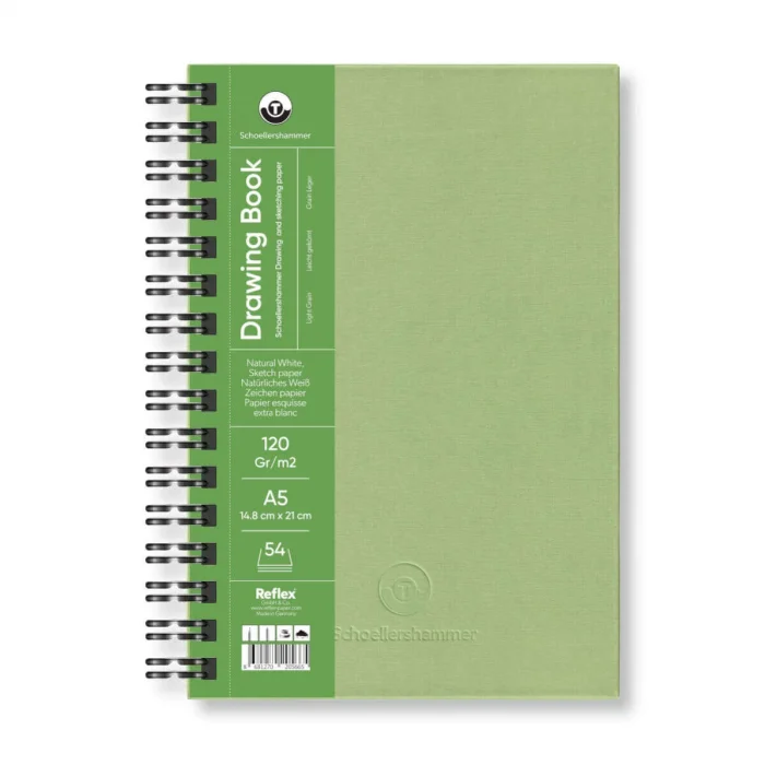 Schoellershammer Drawing Pad Sert Kapak Eskiz Çizim Defteri 120 gr. A5 54 yaprak YEŞİL