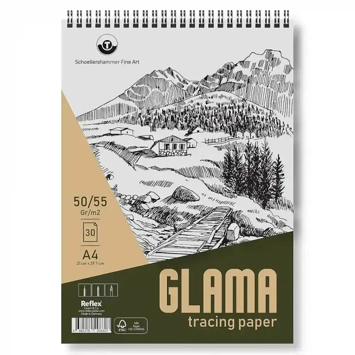 Schoellershammer Glama Tracing Paper Pad Aydınger Eskiz Defteri 60 gr. A4 30 yaprak