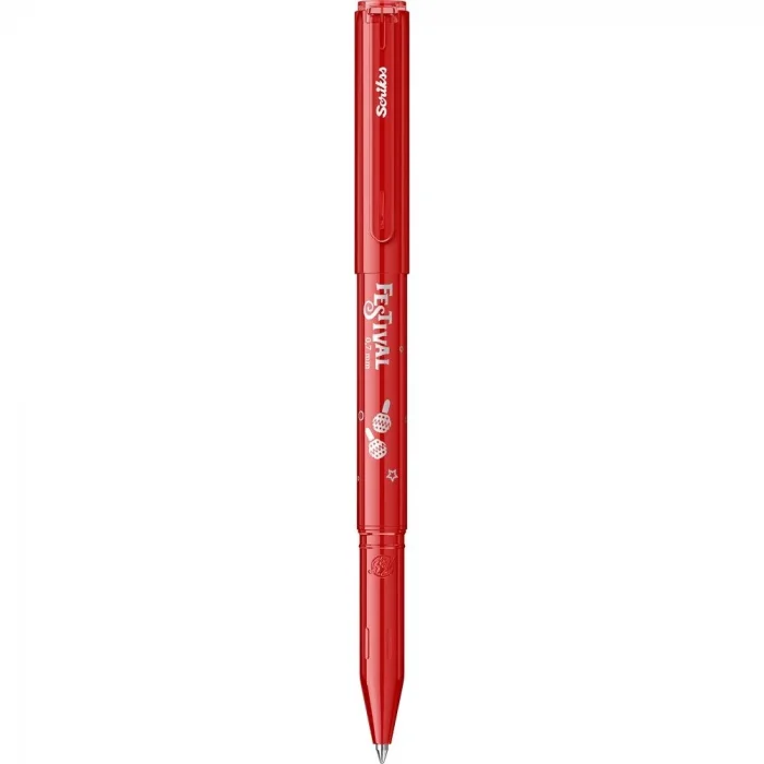 Scrikss Festival Jel Kalem 0.7 mm. KIRMIZI