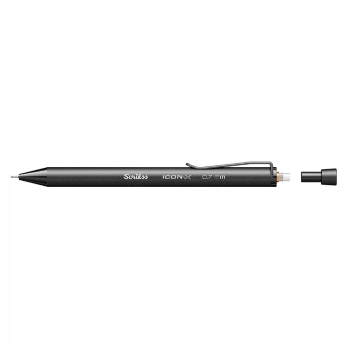 Scrikss Icon-X Versatil Kalem 0.7 mm. Mat Siyah