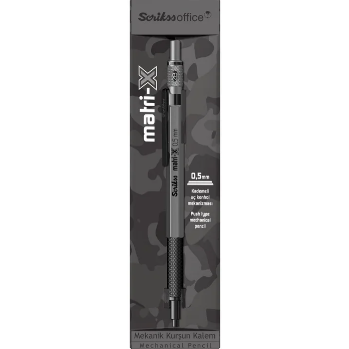Scrikss Matri-x Versatil Kalem 0.5 mm GRİ