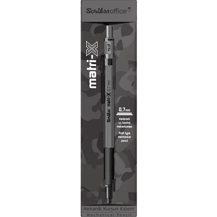 Scrikss Matri-x Versatil Kalem 0.7 mm GRİ