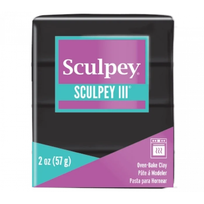 Sculpey III Polimer Kil 042 Black (Siyah)