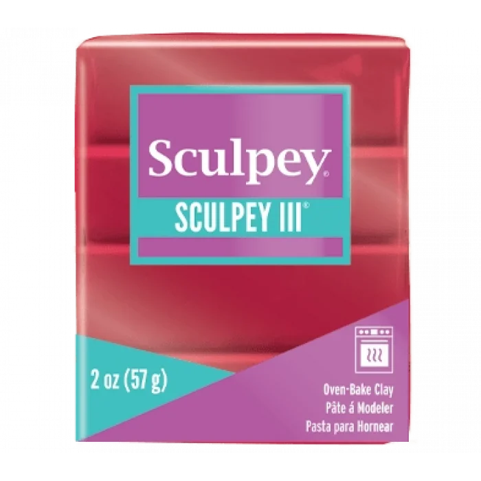 Sculpey III Polimer Kil 1140 Deep Red Pearl (Kırmızı Simli)