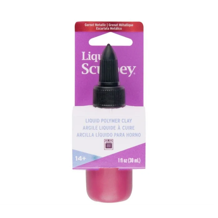 Sculpey Liquid Sıvı Polimer Kil 30 ml. Metalik Lal Kırmızı