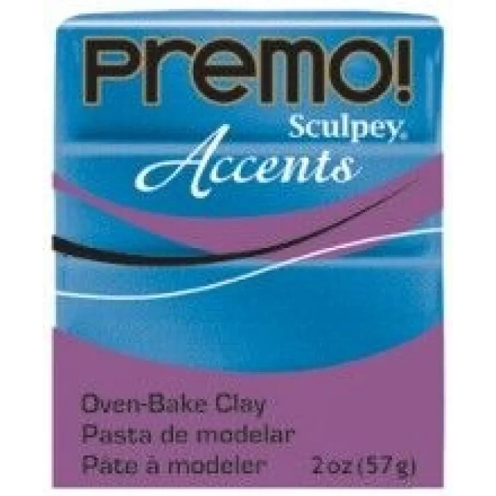Sculpey Premo Accents Ekstra Efektli Polimer Kil 5049 Blue Glitter