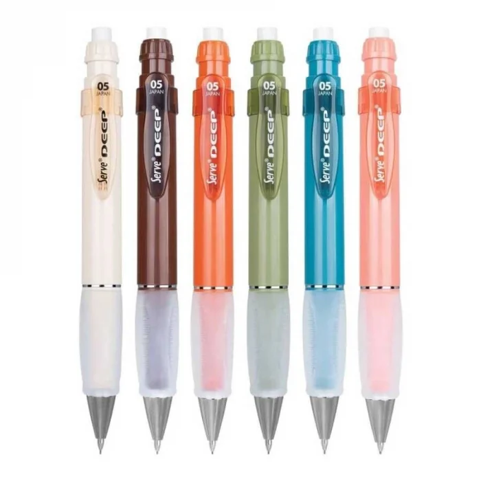 Serve Deep 0.5 mm Mekanik Versatil Kalem Toprak Tonları 6lı Set