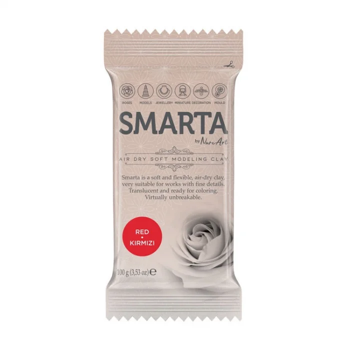 Smarta Havayla Kuruyan Modelleme Hamuru 100 gr. KIRMIZI
