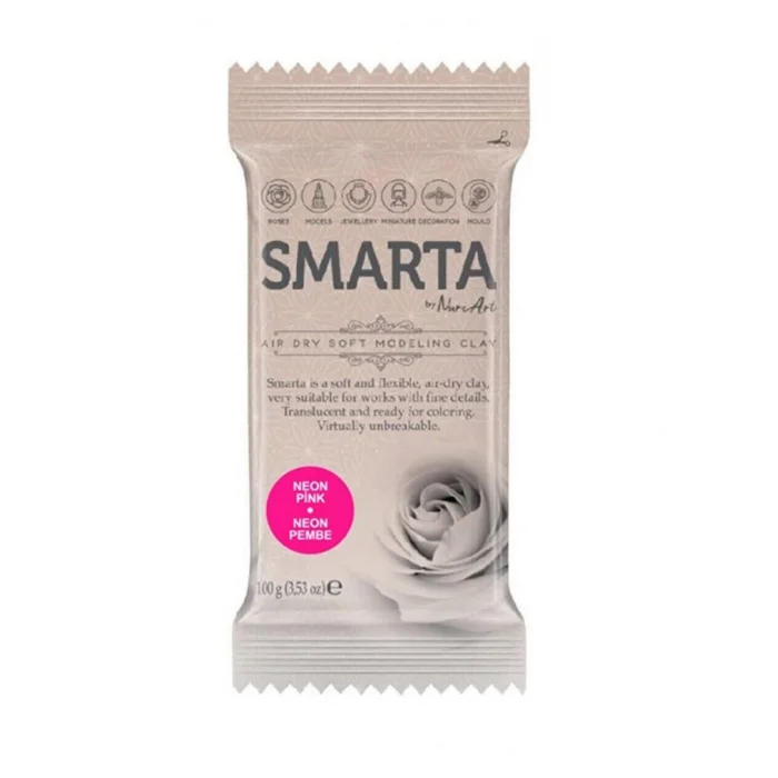Smarta Havayla Kuruyan Modelleme Hamuru 100 gr. NEON PEMBE