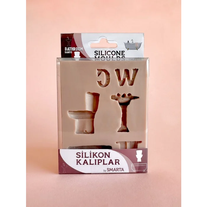 Smarta Silicone Moulds Silikon Epoksi ve Polimer Kil Kalıbı BATHROOM