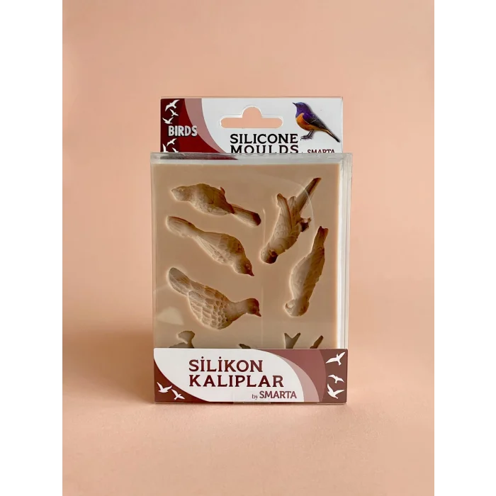 Smarta Silicone Moulds Silikon Epoksi ve Polimer Kil Kalıbı BIRDS