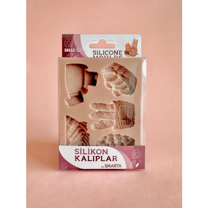 Smarta Silicone Moulds Silikon Epoksi ve Polimer Kil Kalıbı BREAD SET