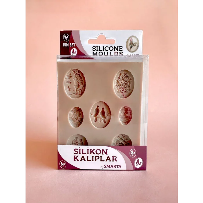Smarta Silicone Moulds Silikon Epoksi ve Polimer Kil Kalıbı JEWELERY / PIN SET