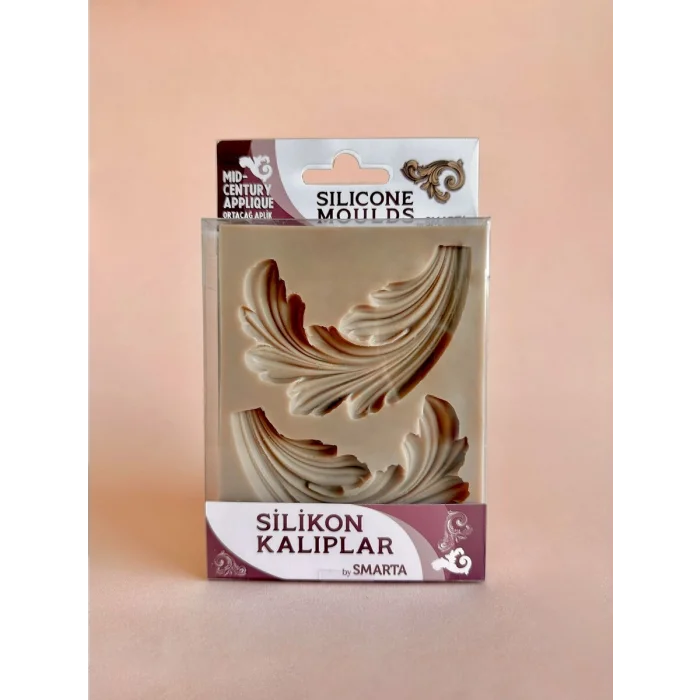 Smarta Silicone Moulds Silikon Epoksi ve Polimer Kil Kalıbı MID-CENTURY APPLIQUE