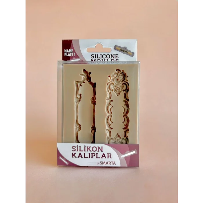 Smarta Silicone Moulds Silikon Epoksi ve Polimer Kil Kalıbı NAME PLATE 1