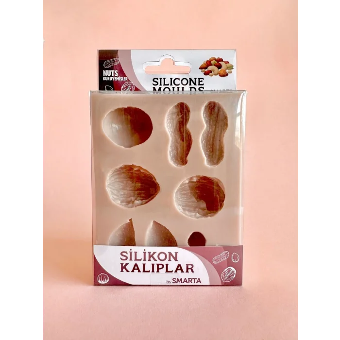 Smarta Silicone Moulds Silikon Epoksi ve Polimer Kil Kalıbı NUTS