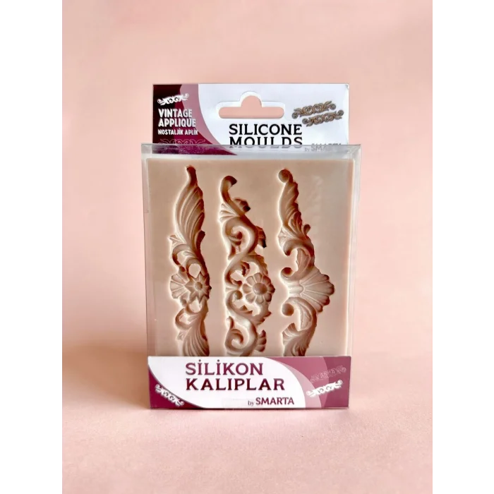 Smarta Silicone Moulds Silikon Epoksi ve Polimer Kil Kalıbı VINTAGE APPLIQUE