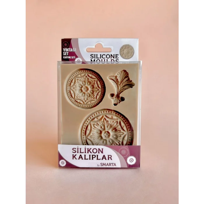 Smarta Silicone Moulds Silikon Epoksi ve Polimer Kil Kalıbı VINTAGE SET