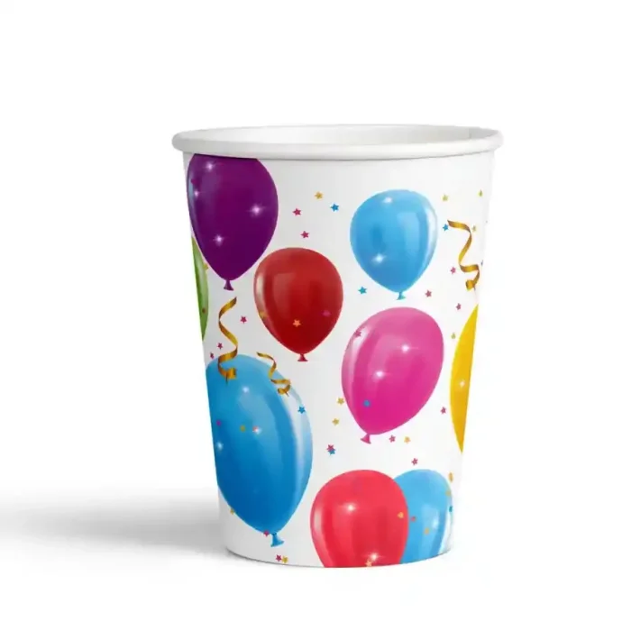 Sparkling Balloons Karton Bardak