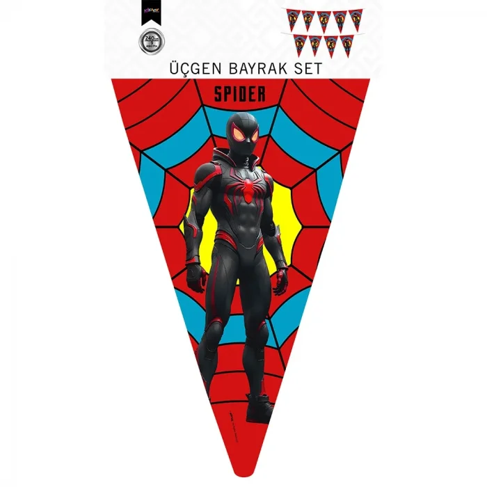 Spider Üçgen Flama Süsleme Seti