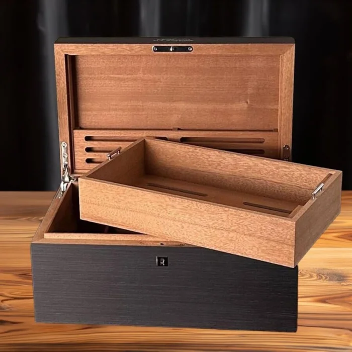 S.T. Dupont Prestige Puro Kutusu Humidoru Siyah 100s