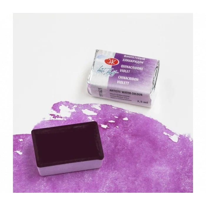 St. Petersburg White Nights Tam Tablet Sulu Boya 621 Quinacridone Violets
