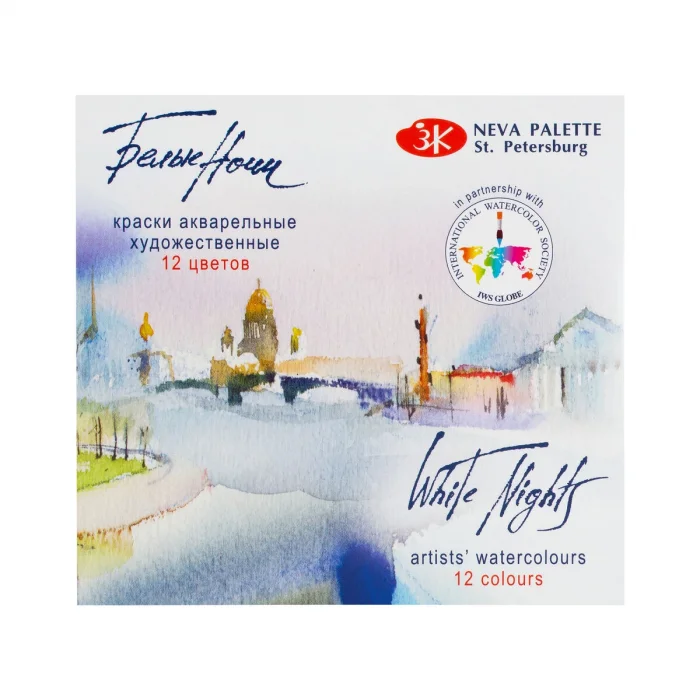 St. Petersburg White Nights Tam Tablet Sulu Boya Seti 12 Renk