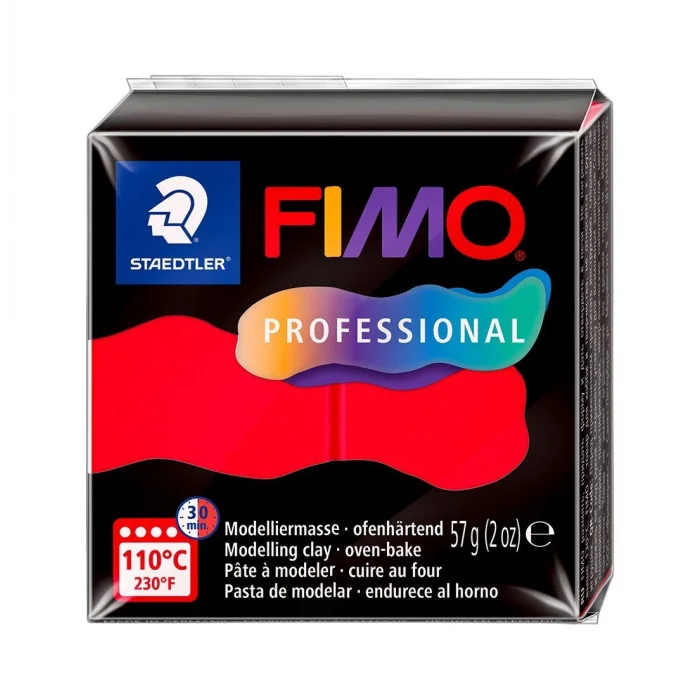 Staedtler Fimo Professional Polimer Kil 57 gr. 200 Saf Kırmızı