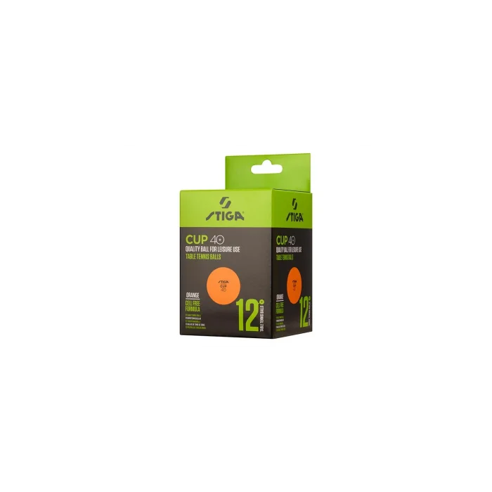 Stiga Table Tennis Ball Cup Pinpon Topu Turuncu 12li 1110-2503-12