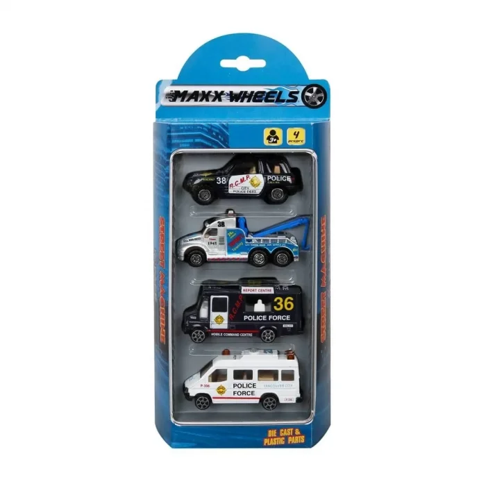 Street Machine 4'lü Mini Araçlar