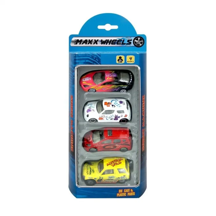 Street Machine 4'lü Mini Araçlar