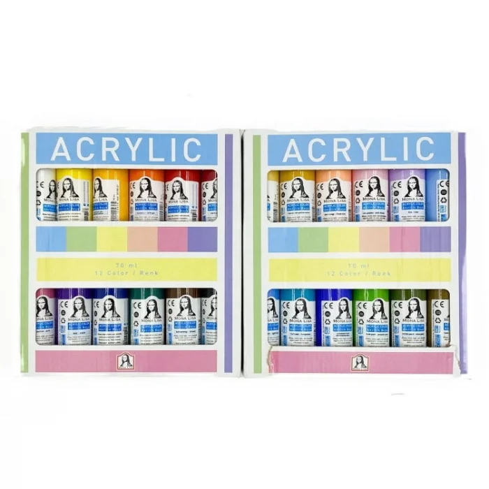 Südor Mona Lisa Akrilik Boya Seti 24 Normal Renk x 70 ml.