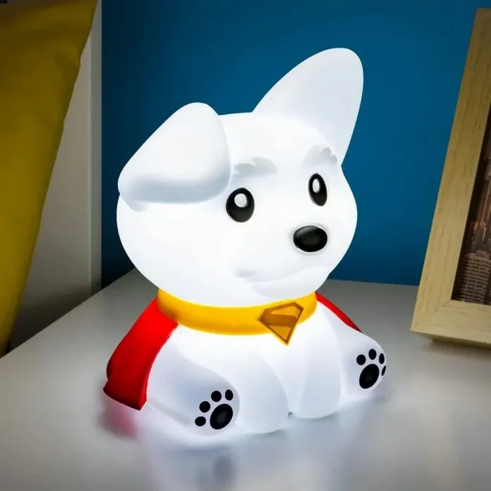 Superman Krypto Squishy Glo Şarjlı Silikon Masa Lambası