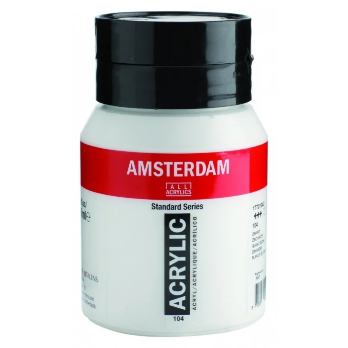 Talens Amsterdam Akrilik Boya 500 ml. 104 Zinc White