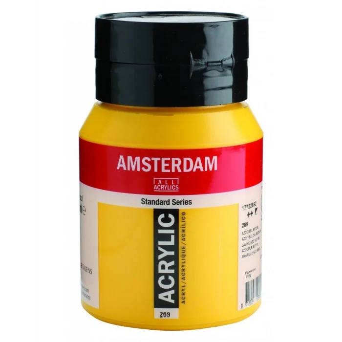 Talens Amsterdam Akrilik Boya 500 ml. 269 Azo Yellow Medium