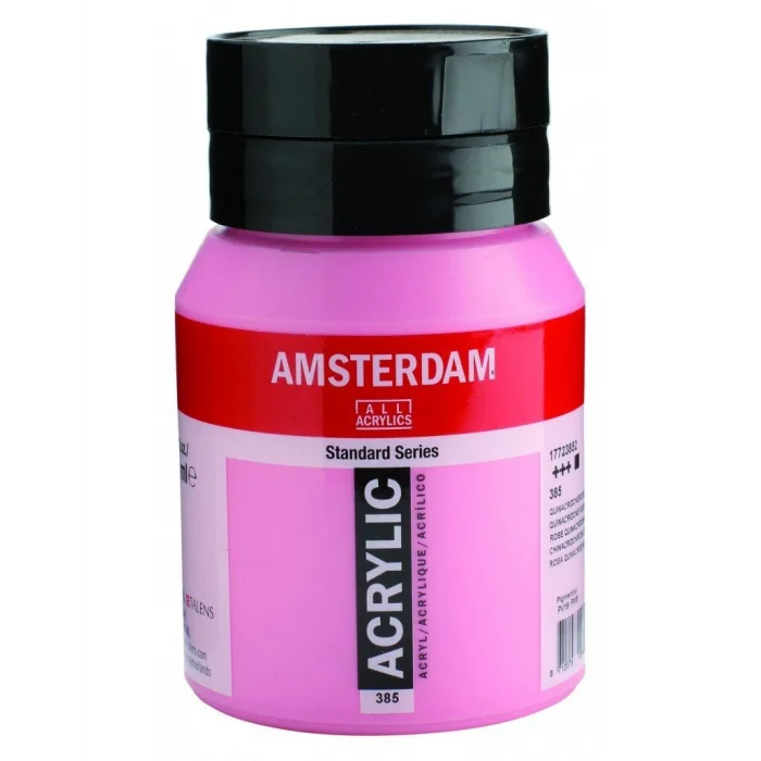 Talens Amsterdam Akrilik Boya 500 ml. 385 Quinacridone Rose Light