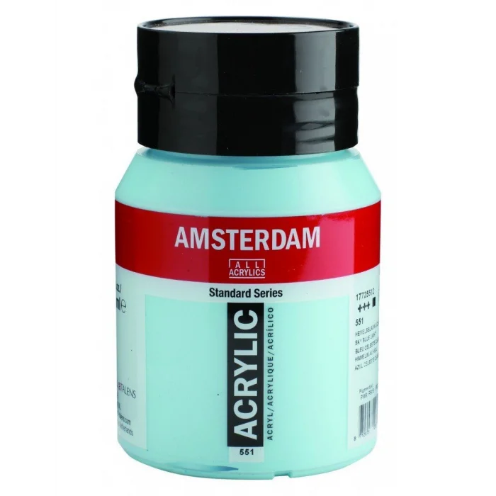 Talens Amsterdam Akrilik Boya 500 ml. 551 Sky Blue Light