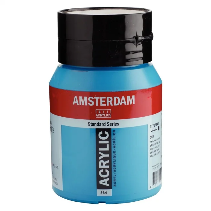 Talens Amsterdam Akrilik Boya 500 ml. 564 Brilliant Blue