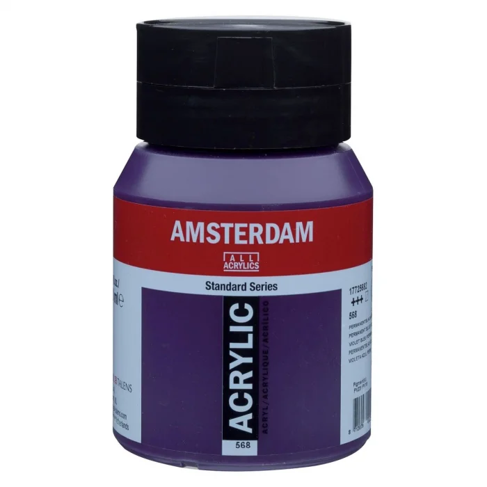 Talens Amsterdam Akrilik Boya 500 ml. 568 Permanent Blue Violet