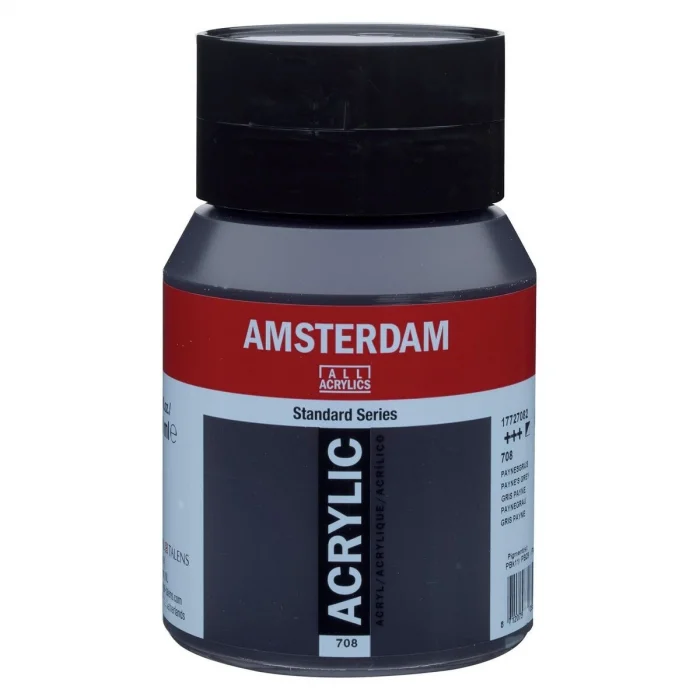Talens Amsterdam Akrilik Boya 500 ml. 708 Paynes Grey