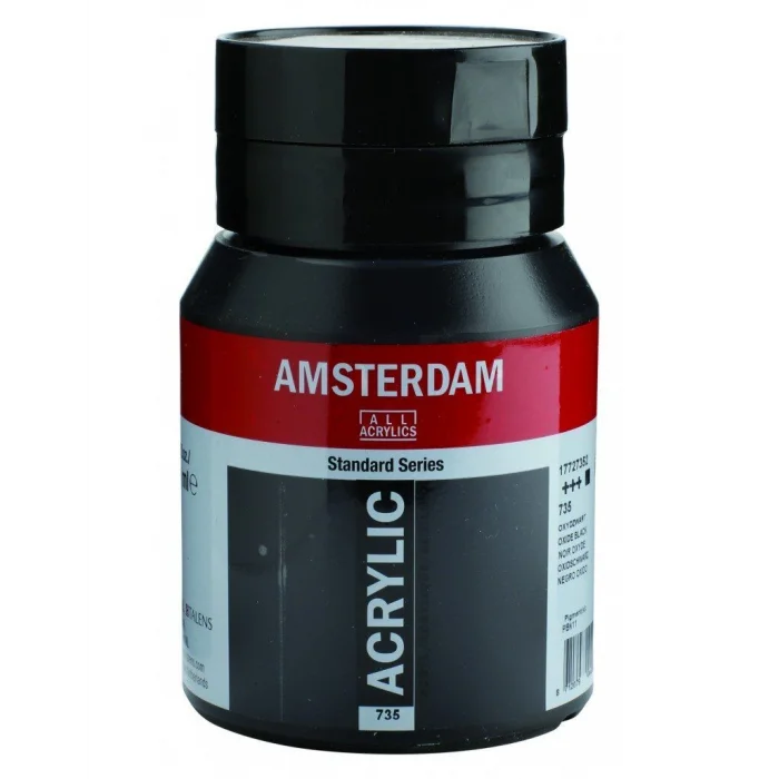 Talens Amsterdam Akrilik Boya 500 ml. 735 Oxide Black