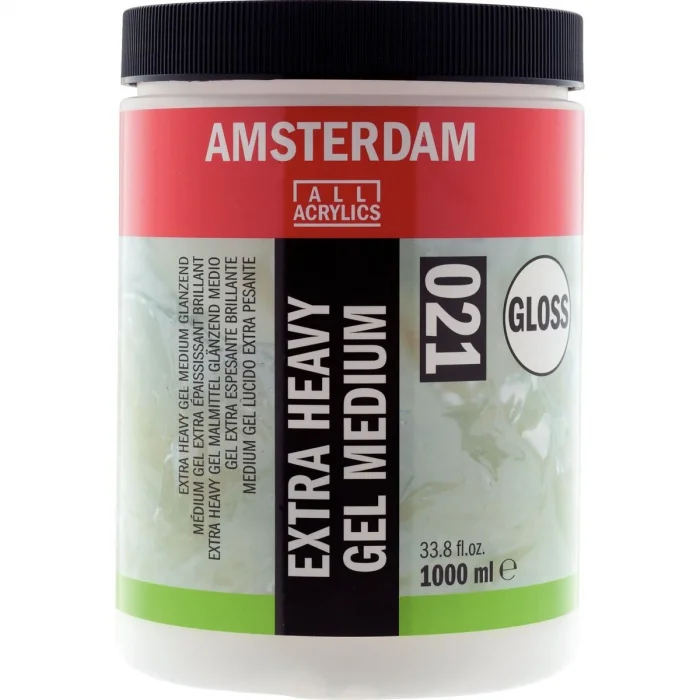Talens Amsterdam Extra Heavy Gel Medium Gloss 021 Extra Kuvvetli Jel Medyum Parlak 1000 ml.