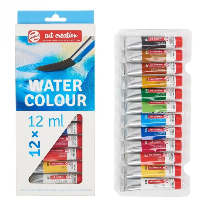 Talens Art Creation Water Colour 12 Renk Tüp Sulu Boya Seti