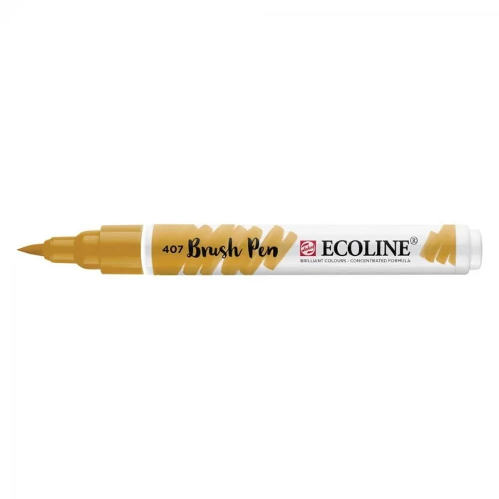 Talens Ecoline Brush Pen Fırça Uçlu Kalem 407 Deep Ochre