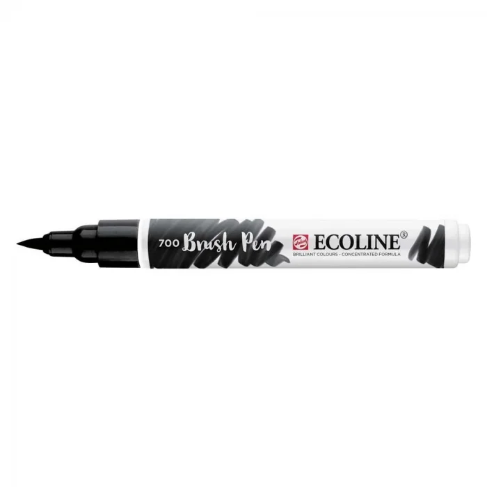 Talens Ecoline Brush Pen Fırça Uçlu Kalem 700 Black