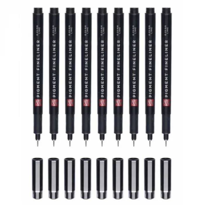 Talens Pigment Fineliner Teknik Çizim Kalemi Seti 9lu