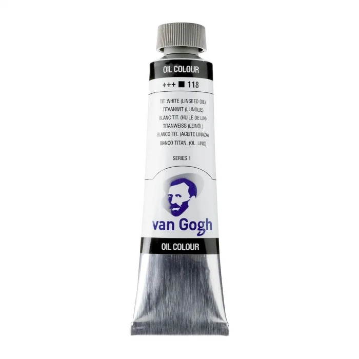 Talens Van Gogh Yağlı Boya 40 ml. 118 Titanium White (Linseed Oil)