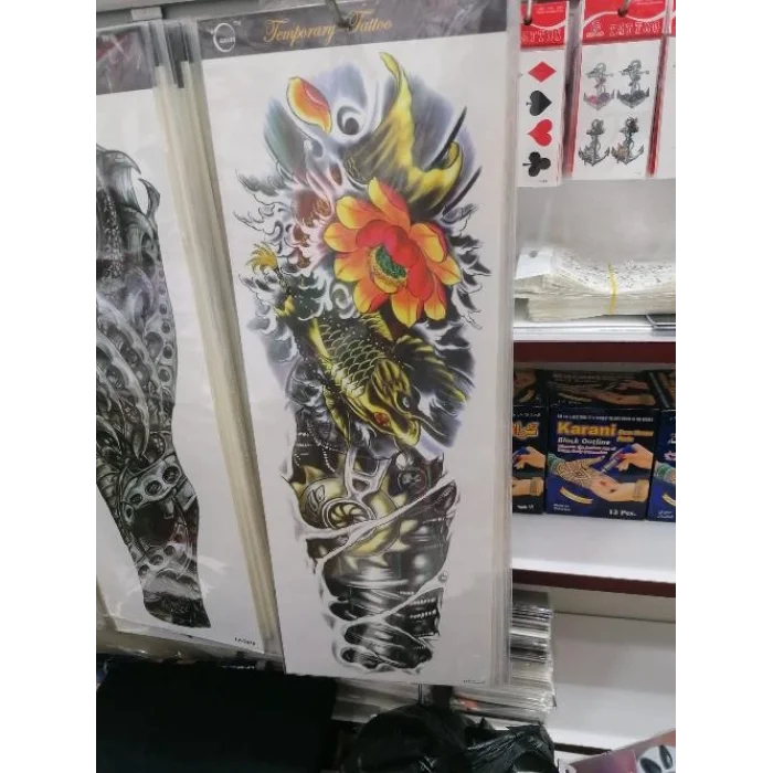 Tam kol Kaplama Dövmeler 10 adet Birden