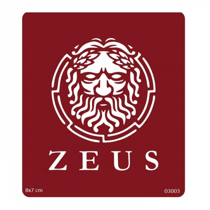 Tanrı Zeus Geçici Dövme Şablonu